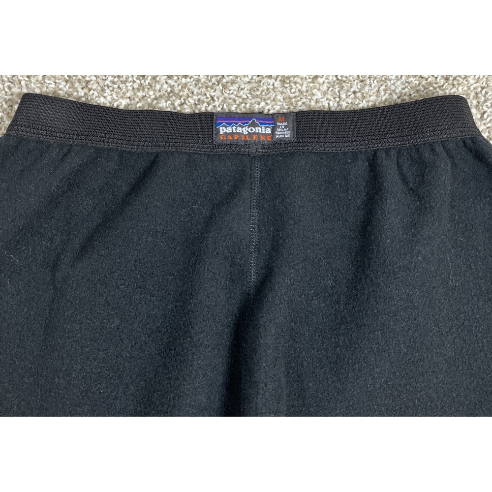 Patagonia Capilene Black Fleece Pants Women's Medium Vintage Made in USA - Picture 7 of 11
